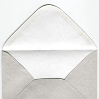 Decorative metallic envelope - butterflies and flowers C6