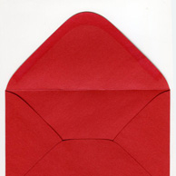 Decorative envelope pearl red C6