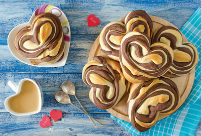 Sweet chocolate buns