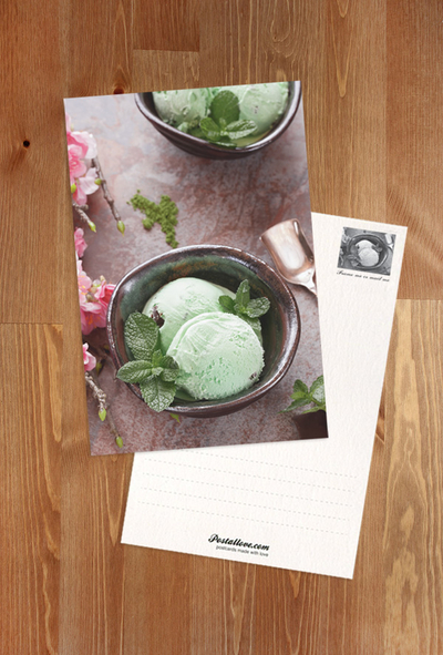 Peppermint ice cream