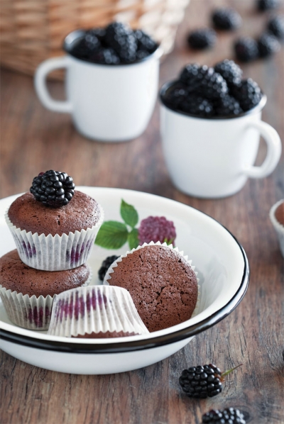 Blackberry muffins