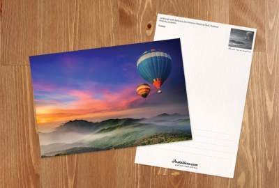 Landscape with balloons