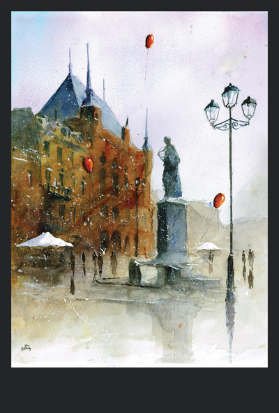 Grzegorz Chudy - Watercolour from Toruń