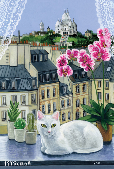 Isy Ochoa - Kisa et le Sacré Cœur à Paris
