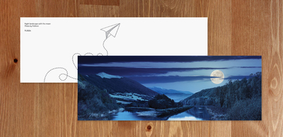 Bookmark - Night landscape