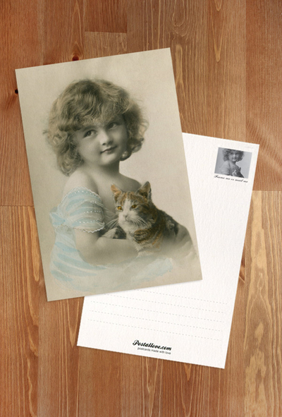 Girl with a kitten