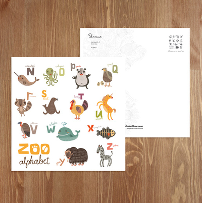Zoo alphabet N-Z