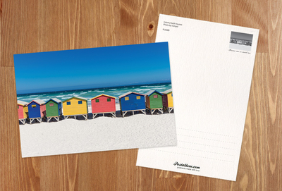 Colourful houses on the beach