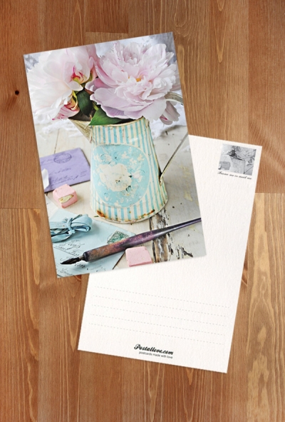 Flowers and old letters