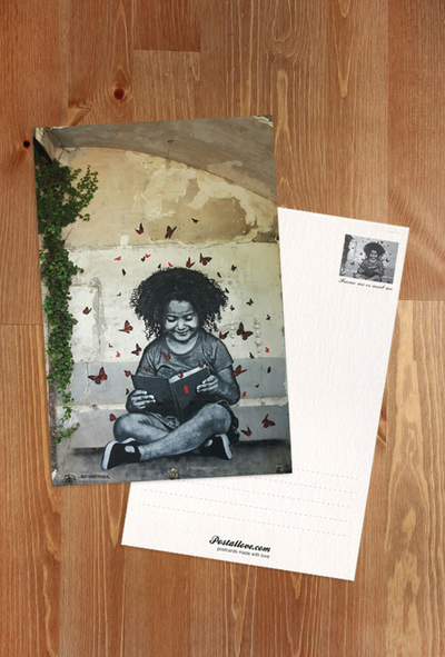 Little girl with a book