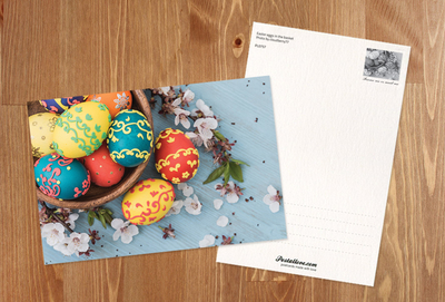 Easter eggs in the basket