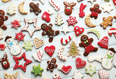 Colorful gingerbreads