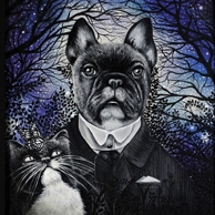 Marta Piórko - Dog with a cat